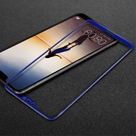 Sticla securizata protectie ecran pentru Huawei P20 Lite, albastra