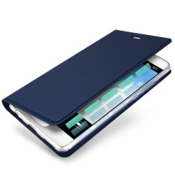 Husa de protectie din plastic si piele ecologica DUX DUCIS pentru Huawei P9, albastru inchis