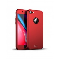 Husa protectie completa IPAKY pentru  iPhone 8, rosie