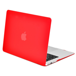 Carcasa protectie slim din plastic pentru MacBook Air 11.6", rosie