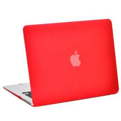Carcasa protectie slim din plastic pentru MacBook Air 13.3", rosie