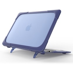 Carcasa protectie spate cu suport pentru MacBook Air 13.3 inch, albastru inchis