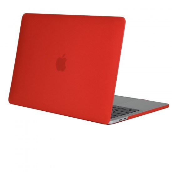 Carcasa protectie slim din plastic pentru MacBook Pro  15.4" 2016 / Touch Bar, rosie