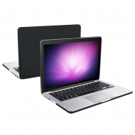 Carcasa protectie slim din plastic pentru MacBook Pro 13.3" (Non-Retina), neagra