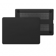 Carcasa protectie slim din plastic pentru MacBook Pro 15.4" (Non-Retina), neagra