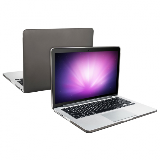 Carcasa protectie slim din plastic pentru MacBook Pro Retina 15.4", gri