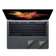 Folie protectie palm rest si trackpad aspect aluminiu pentru MacBook Pro 13.3" 2016 / Touch Bar, space grey