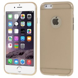 Carcasa protectie spate din gel TPU cu decupaj pentru iPhone 6 Plus / 6S Plus 5.5", gold