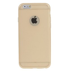 Carcasa protectie spate din gel TPU cu decupaj pentru iPhone 6 Plus / 6S Plus 5.5", gold