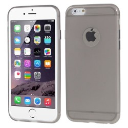 Carcasa protectie spate din gel TPU cu decupaj pentru iPhone 6 Plus / 6s Plus 5.5", gri