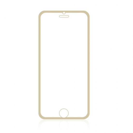 Sticla securizata 0.3mm protectie ecran cu rama pentru iPhone 6s / 6 4.7 inch, gold