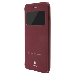 Husa protectie "Smart View" BASEUS pentru iPhone 7 Plus 5.5 inch, rosie
