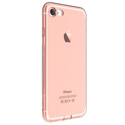 Carcasa protectie spate DEVIA din gel TPU pentru iPhone 7 Plus, rose gold