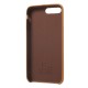Carcasa protectie spate din piele ecologica si plastic pentru iPhone 8 Plus / 7 Plus 5.5 inch , maro