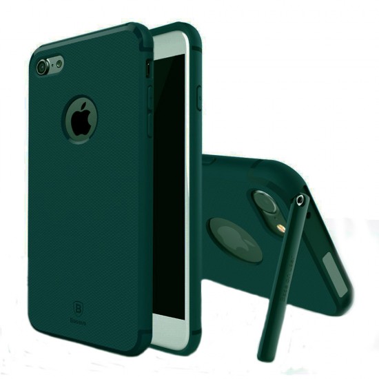 Carcasa protectie spate BASEUS cu suport pentru iPhone 7 Plus 5.5 inch, verde