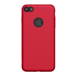 Carcasa protectie spate BASEUS din gel TPU pentru suport magnetic pentru iPhone 7 Plus, rosie
