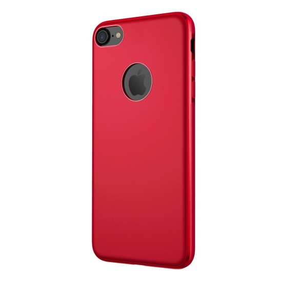 Carcasa protectie spate BASEUS din gel TPU pentru suport magnetic pentru iPhone 7 Plus, rosie