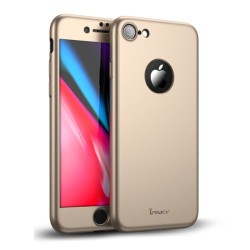 Husa protectie completa IPAKY pentru iPhone 8, gold