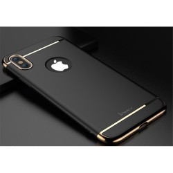 Carcasa protectie spate din plastic pentru iPhone X/Xs 5.8 inch, neagra
