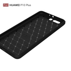 Carcasa protectie spate din gel TPU pentru Huawei P10 Plus, neagra