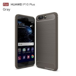 Carcasa protectie spate din gel TPU pentru Huawei P10, gri