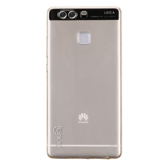 Carcasa protectie spate 0.6mm LENUO din gel TPU pentru Huawei P9, gold