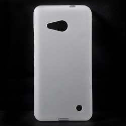 Carcasa protectie spate mata din gel TPU pentru Microsoft Lumia 550 - alba