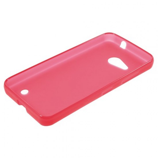 Carcasa protectie spate mata din gel TPU pentru Microsoft Lumia 550 - roz