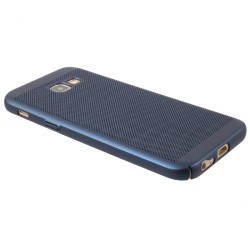 Carcasa protectie spate din plastic cauciucat pentru Samsung Galaxy A5 (2017), albastra inchis