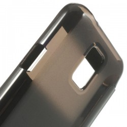 Husa de protectie flip cover cu ferestra pentru Samsung Galaxy S5 mini - neagra