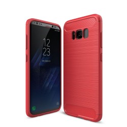 Carcasa protectie spate din gel TPU pentru Samsung Galaxy S8+ G955, Rosu