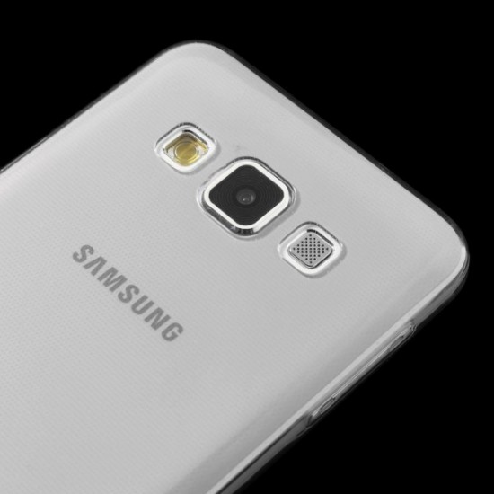 Carcasa protectie spate 0.6mm din gel TPU pentru Samsung Galaxy A3 SM-A300F - gri