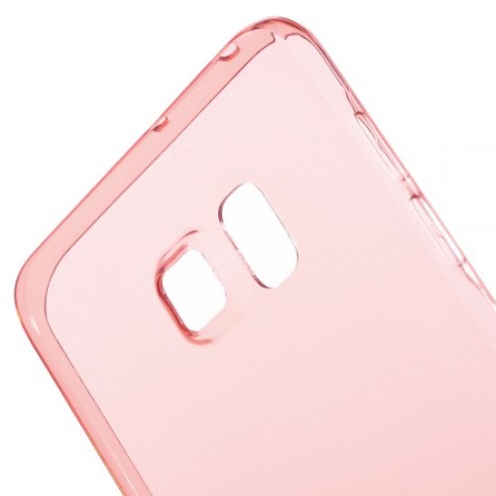 Carcasa protectie spate din gel TPU pentru Samsung Galaxy S6 Edge Plus - rosie