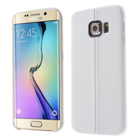 Carcasa protectie spate pentru Samsung Galaxy S6 Edge, alba