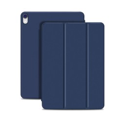 Husa de protectie din piele ecologica pentru iPad Pro 11'' (2018), albastra